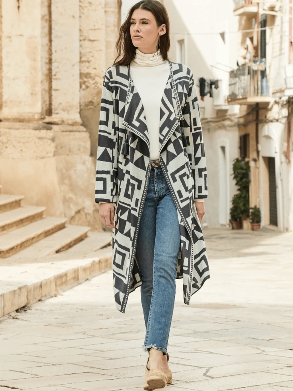 Peruvian Connection Ulla Cardigan Size M